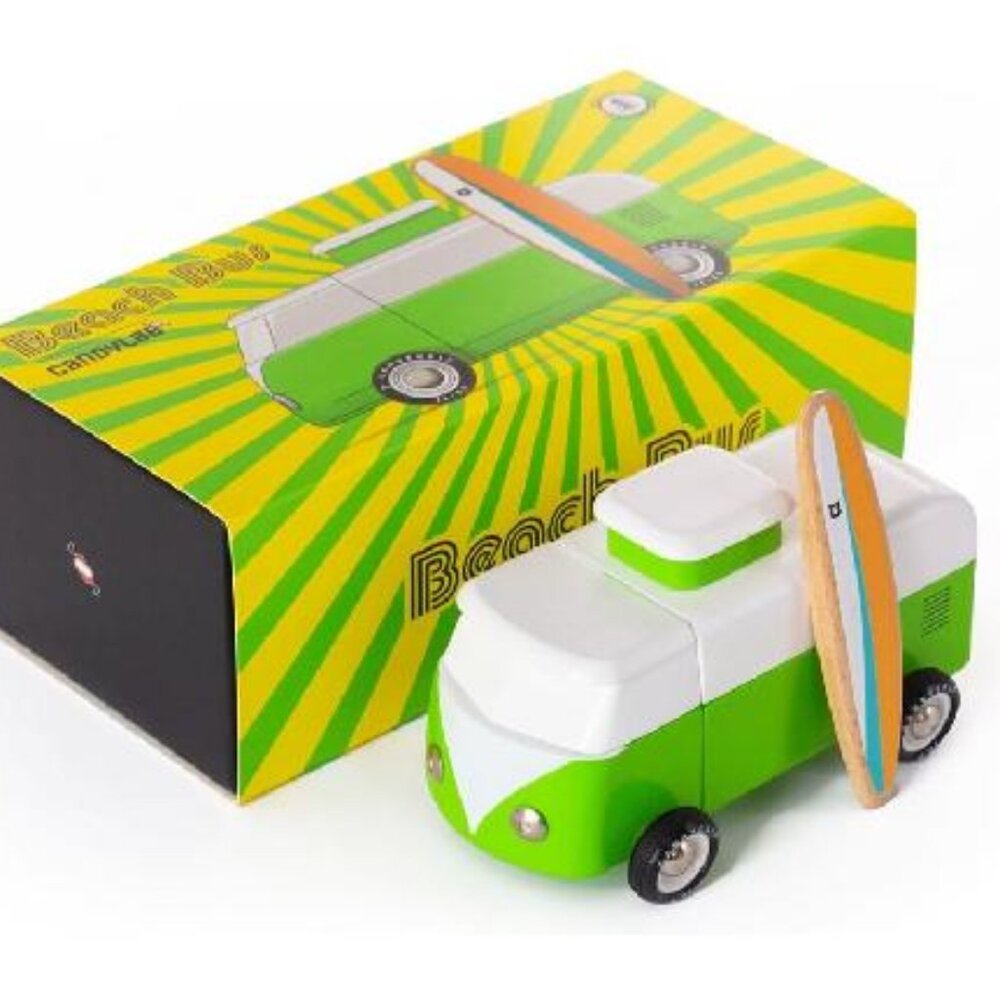 NWT Candylab Large Wood Jungle Beach Bus